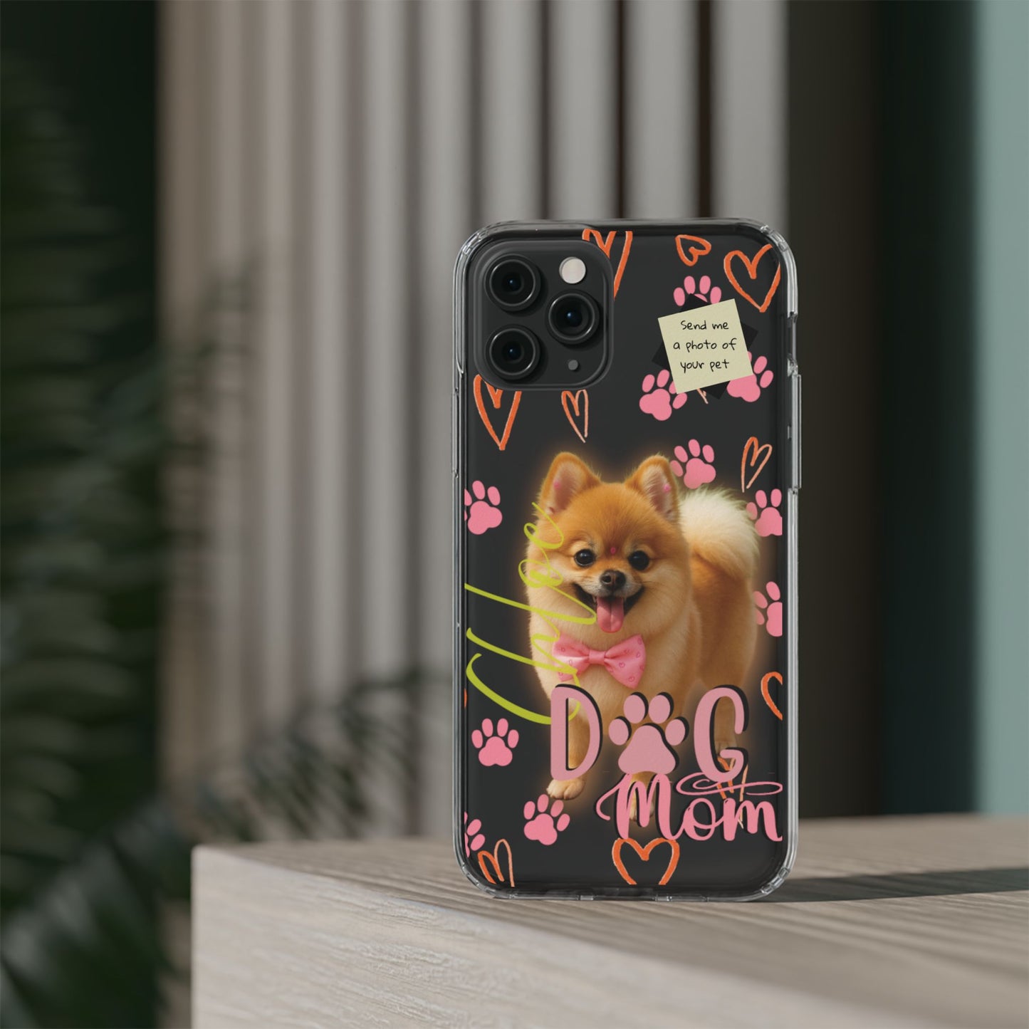 Dog Mom Clear Phone Case