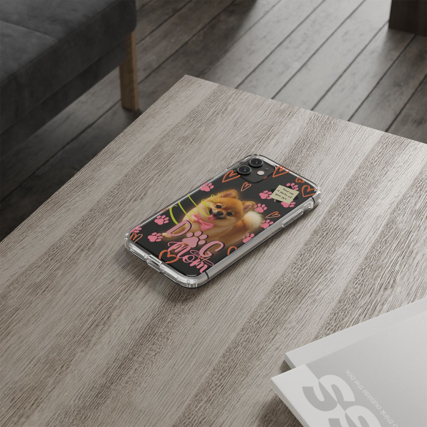 Dog Mom Clear Phone Case