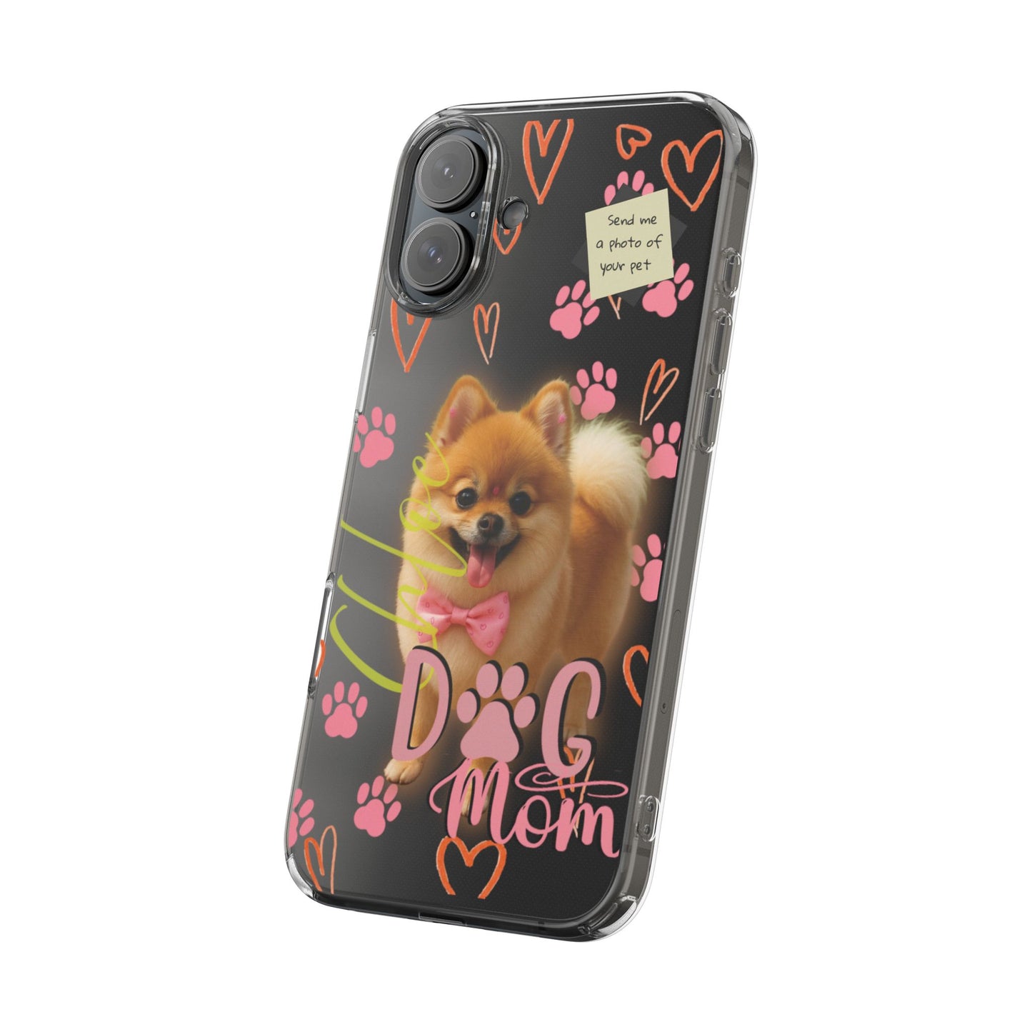 Dog Mom Clear Phone Case