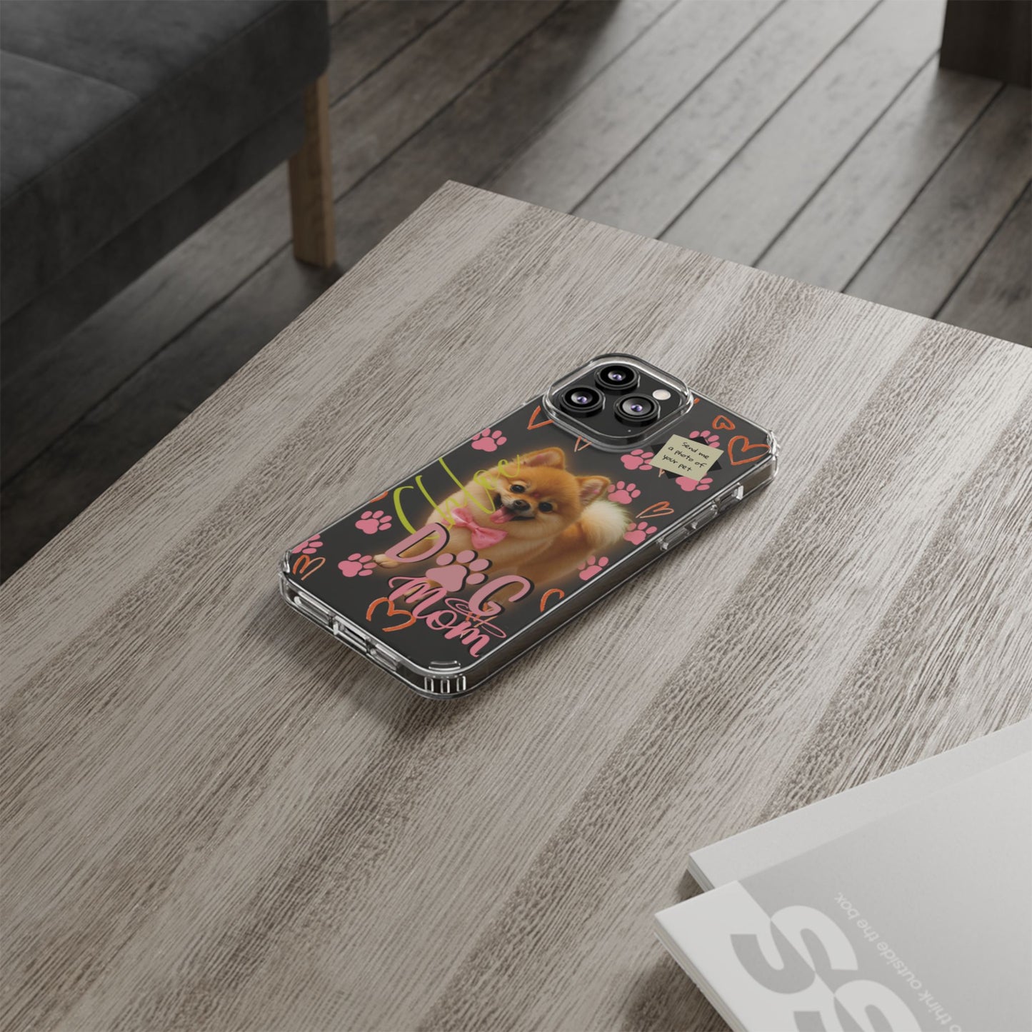 Dog Mom Clear Phone Case