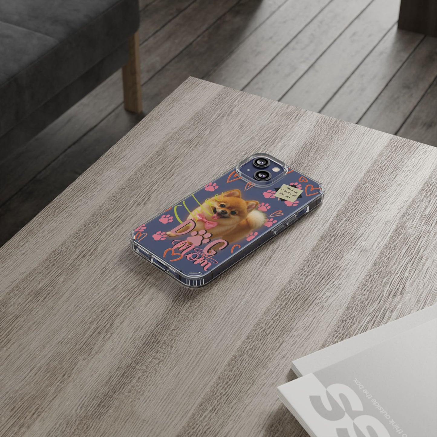 Dog Mom Clear Phone Case