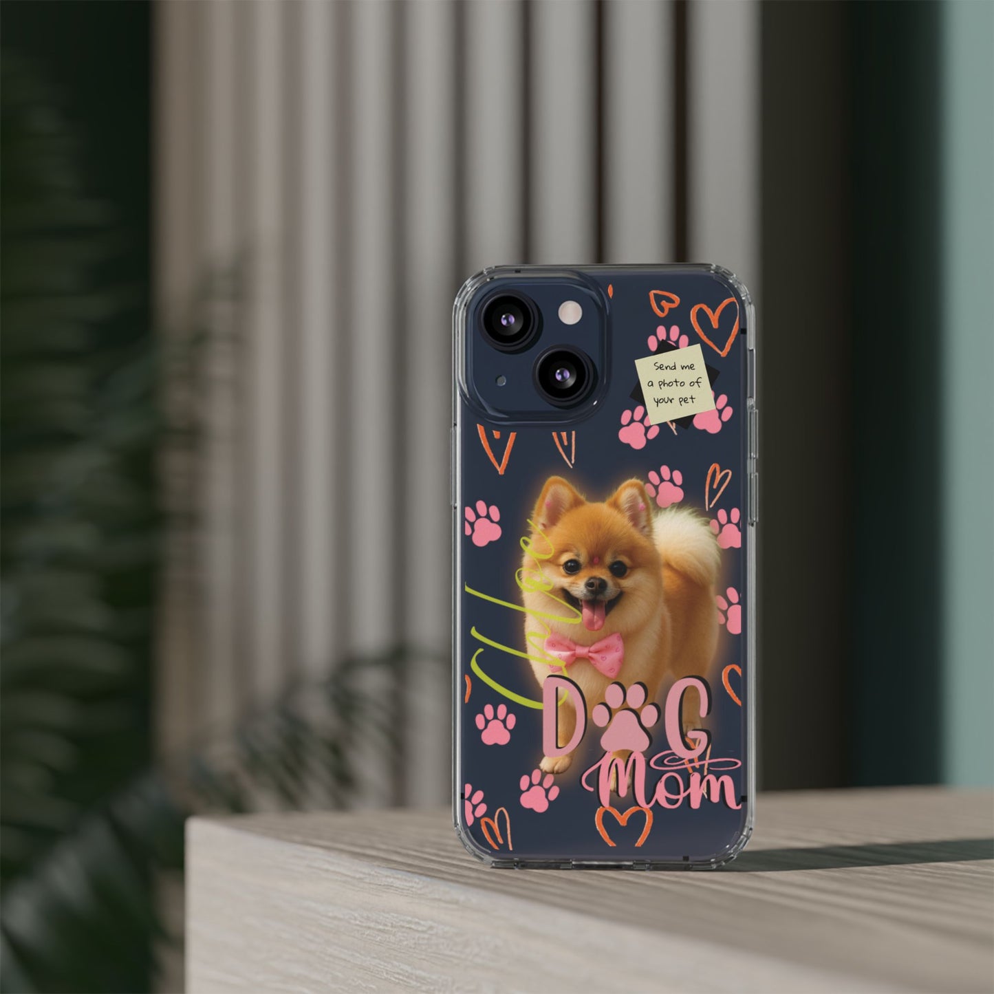 Dog Mom Clear Phone Case