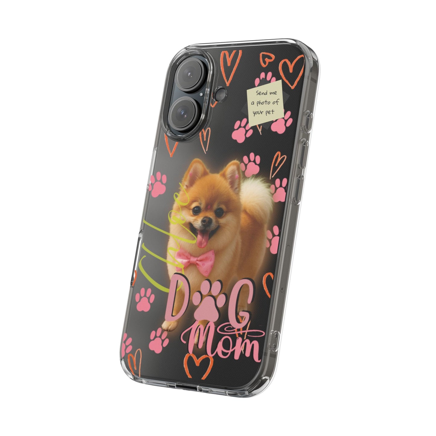 Dog Mom Clear Phone Case