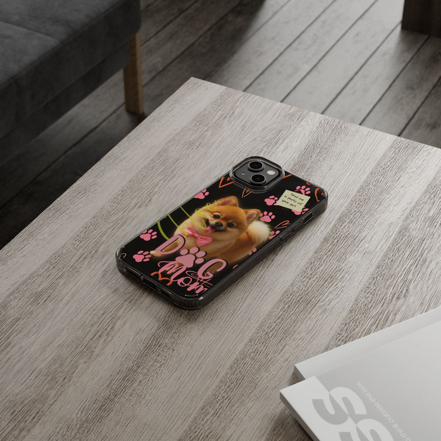 Dog Mom Clear Phone Case