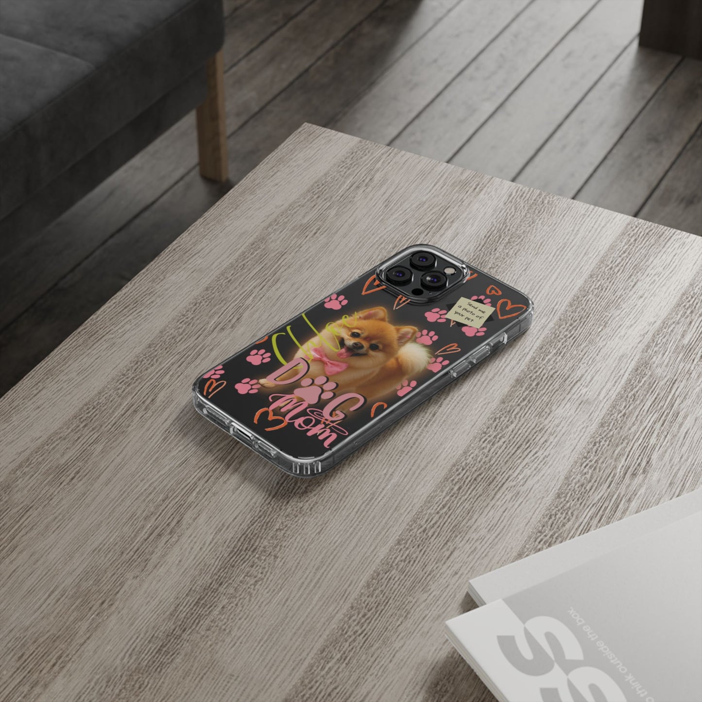 Dog Mom Clear Phone Case