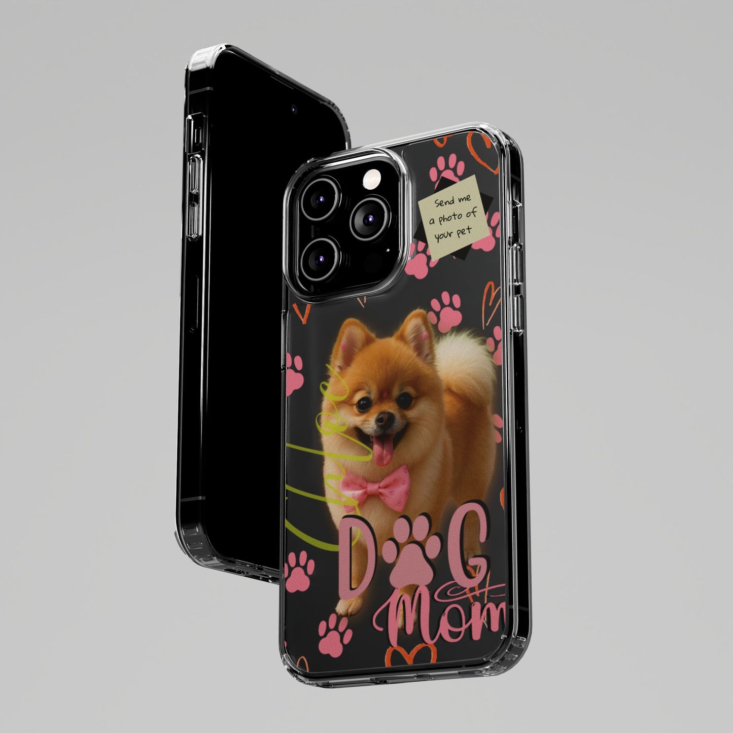 Dog Mom Clear Phone Case