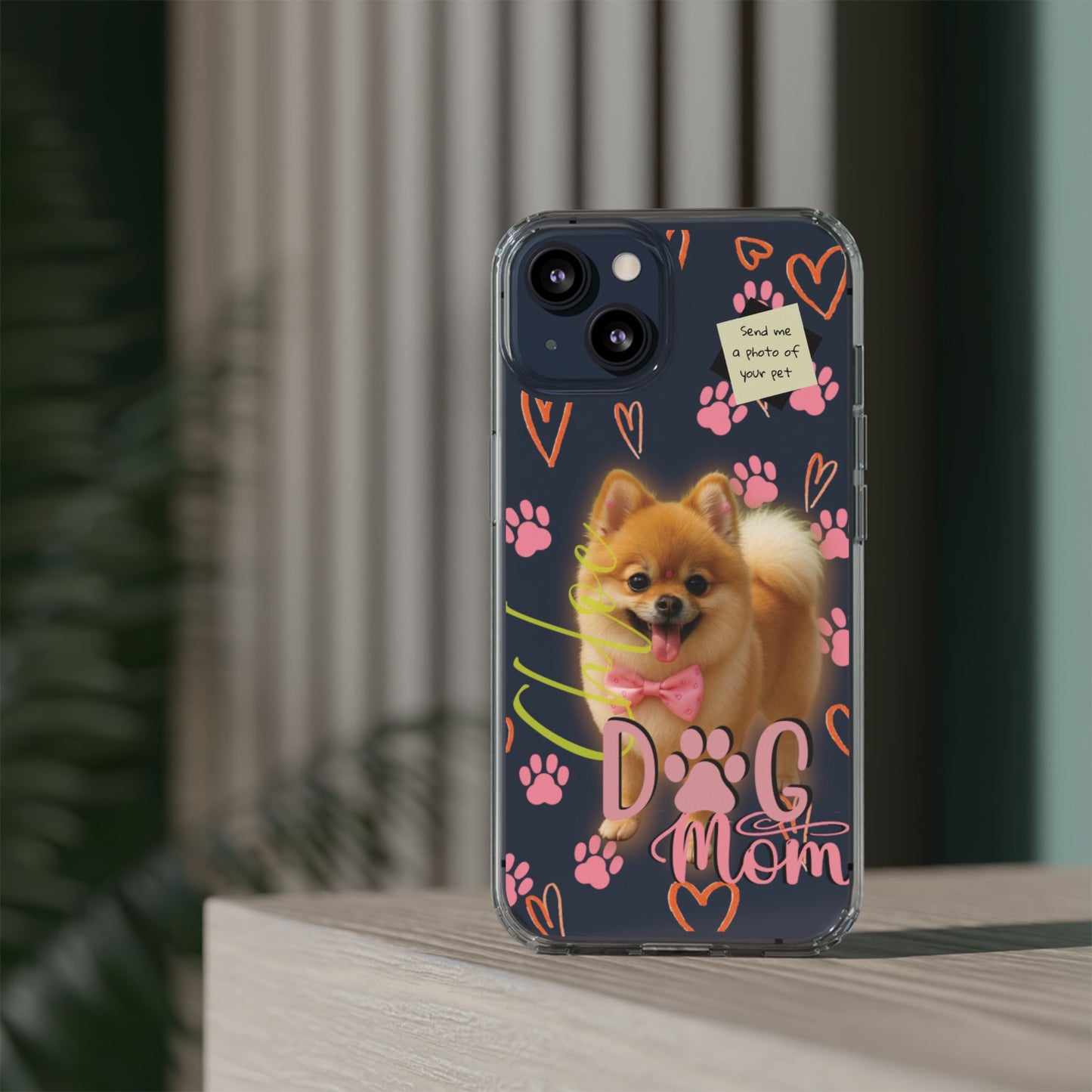 Dog Mom Clear Phone Case