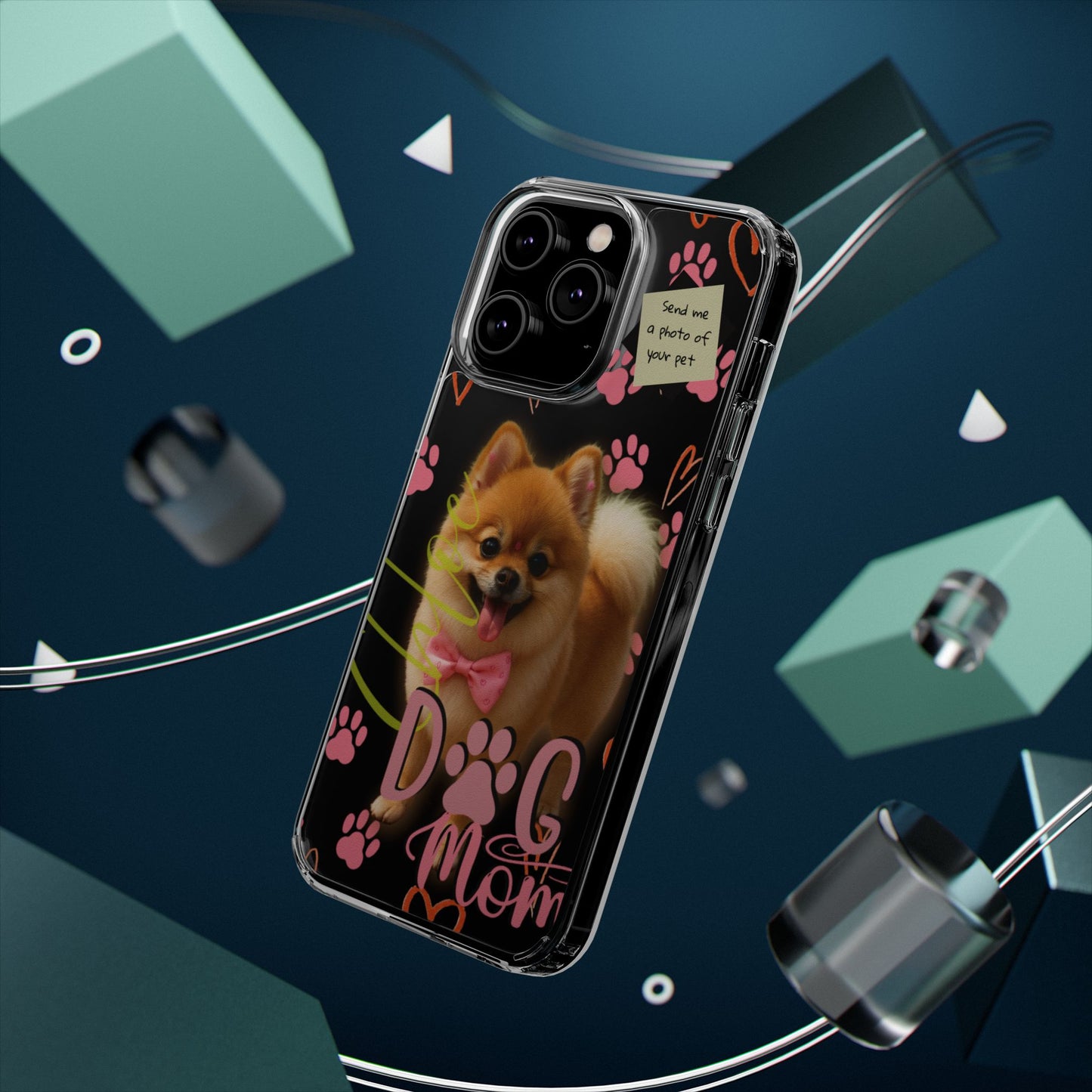 Dog Mom Clear Phone Case