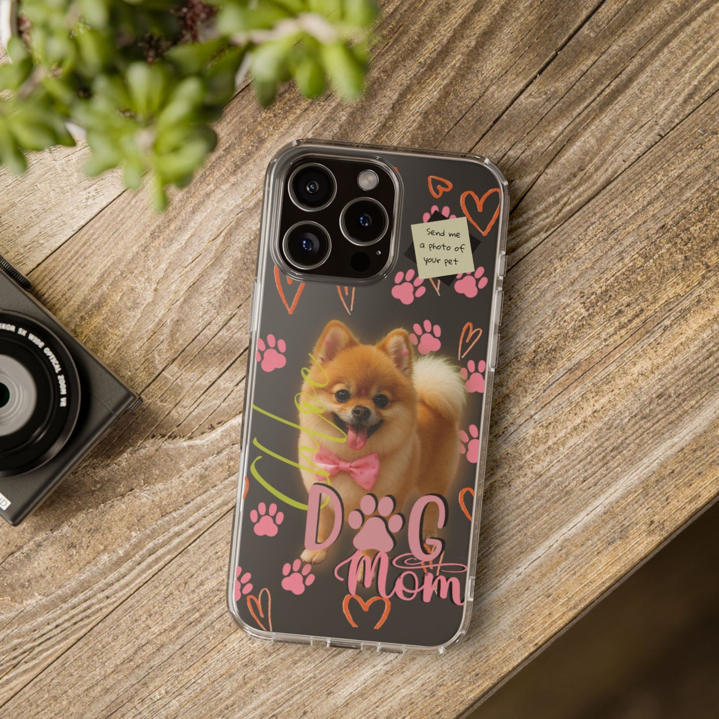 Dog Mom Clear Phone Case