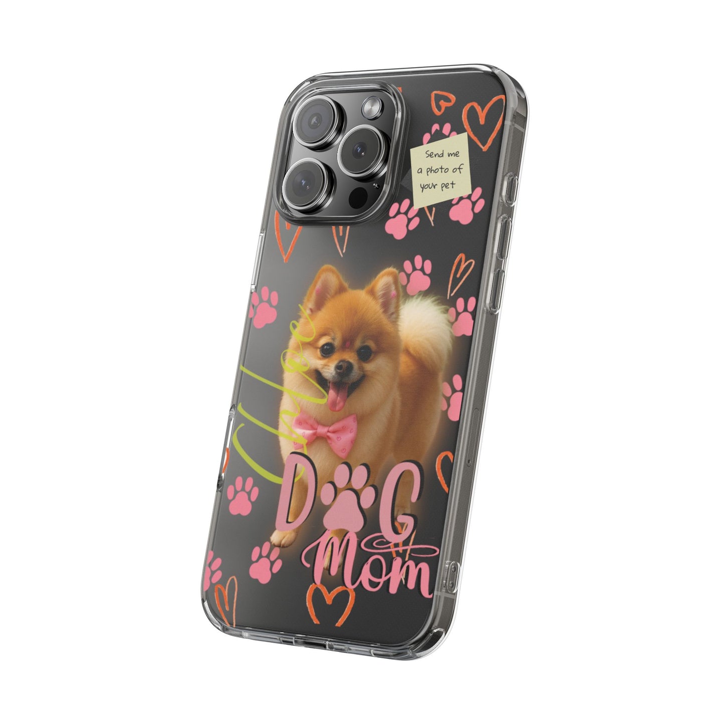 Dog Mom Clear Phone Case