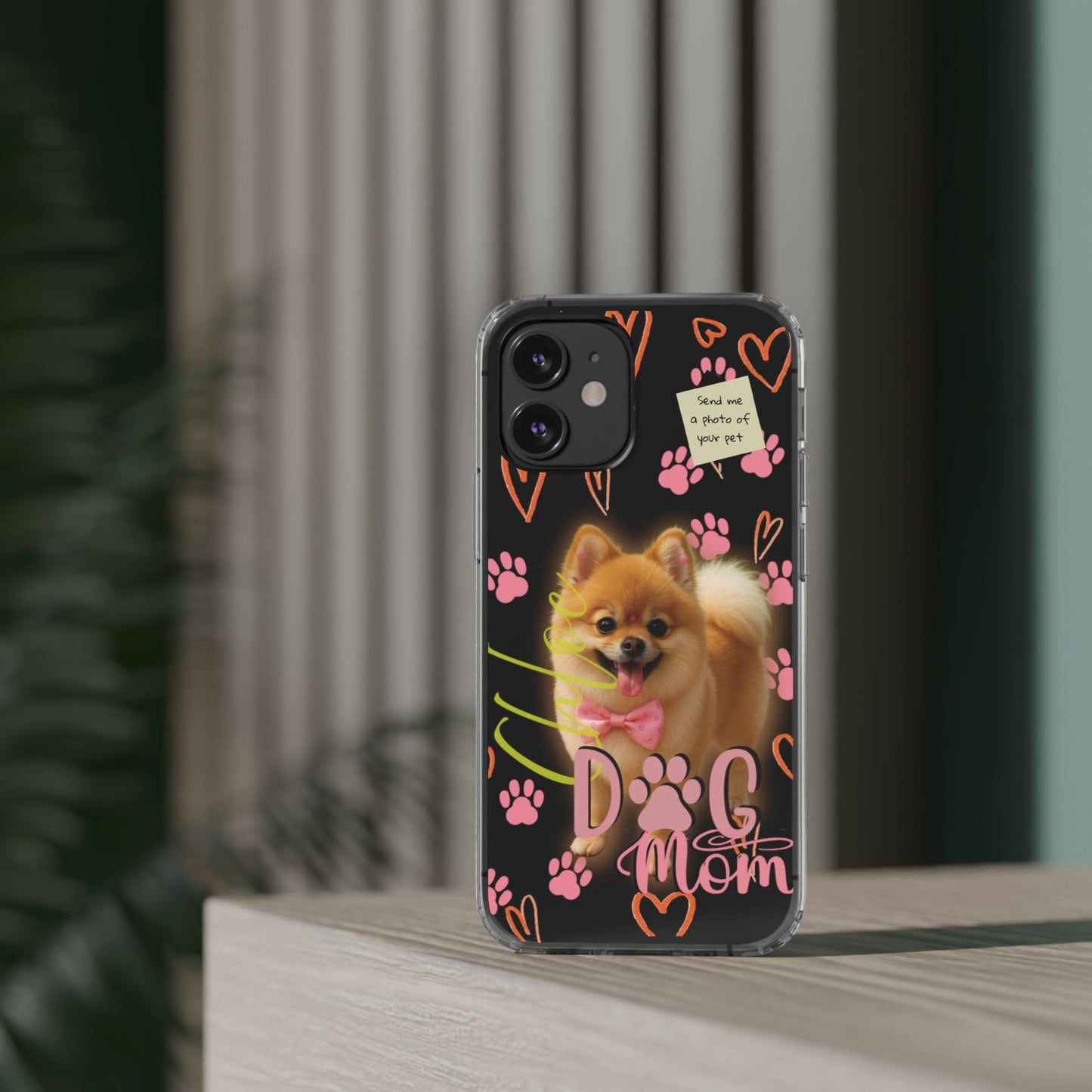 Dog Mom Clear Phone Case