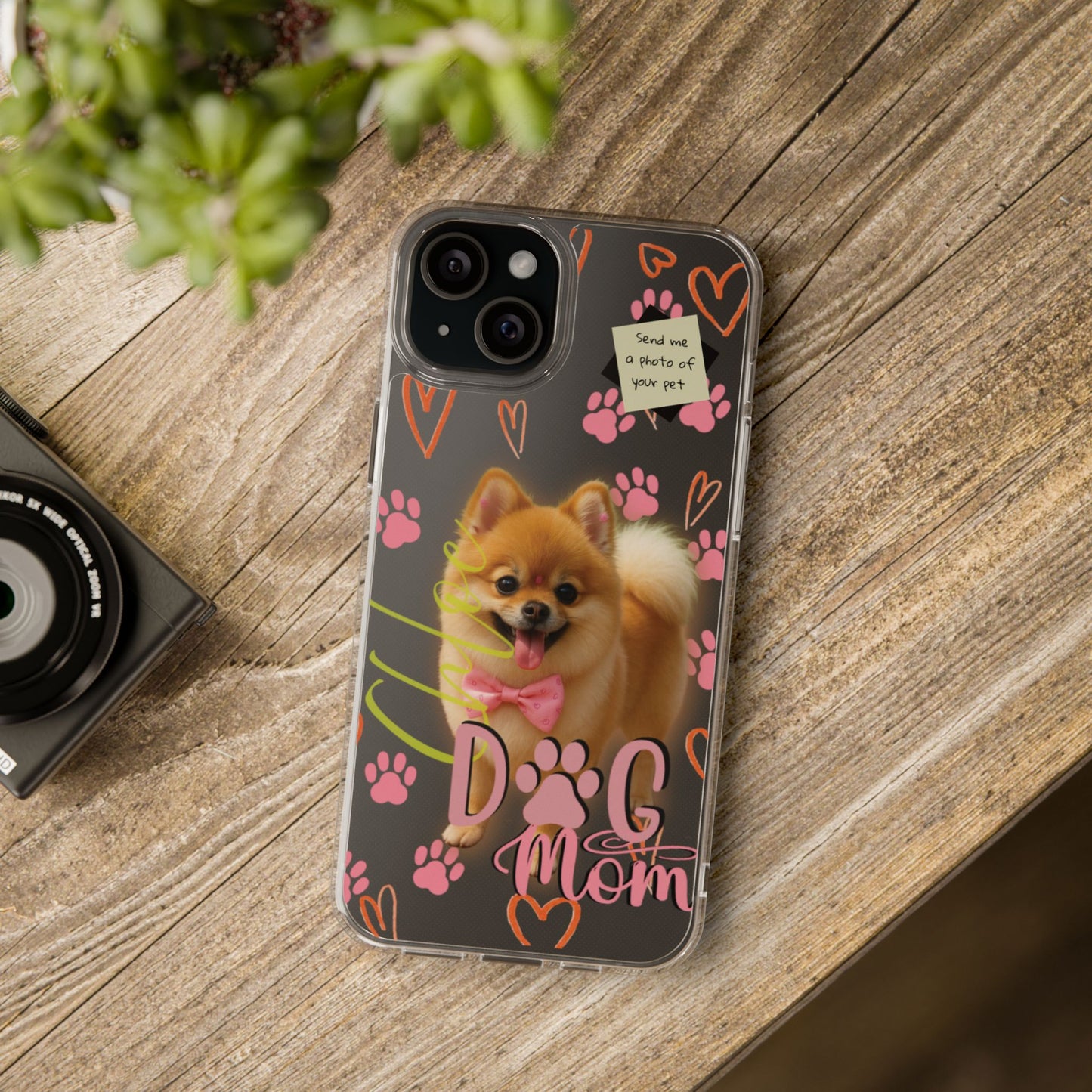 Dog Mom Clear Phone Case