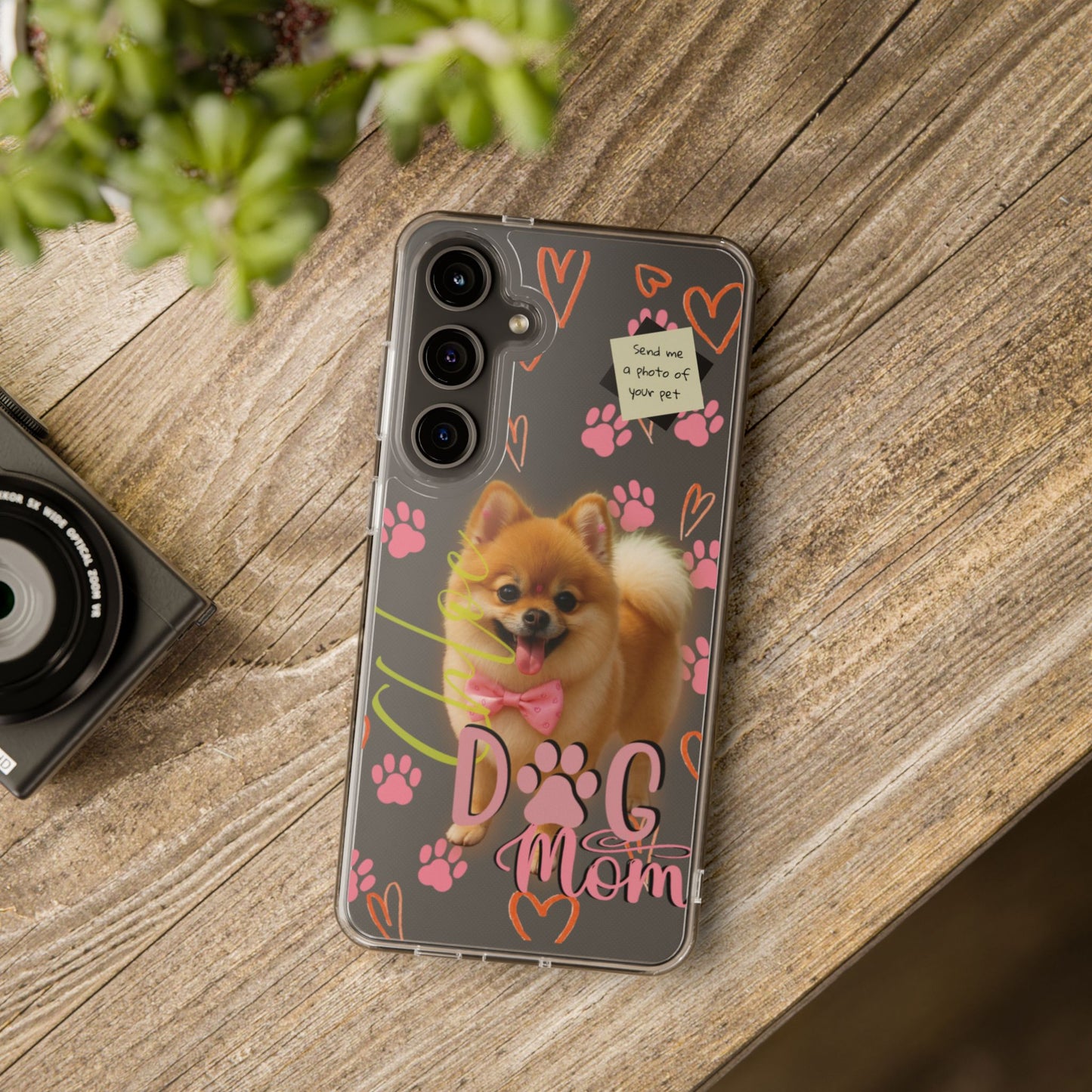 Dog Mom Clear Phone Case