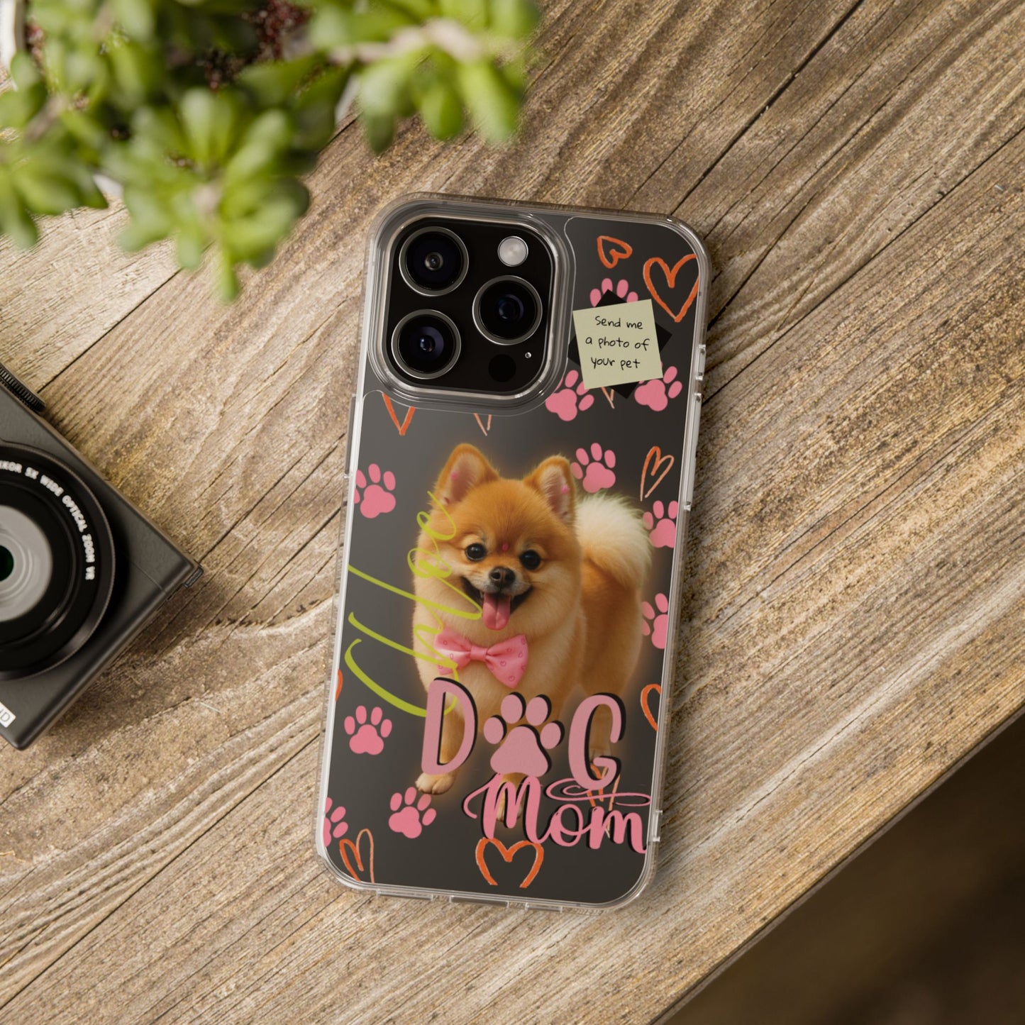 Dog Mom Clear Phone Case
