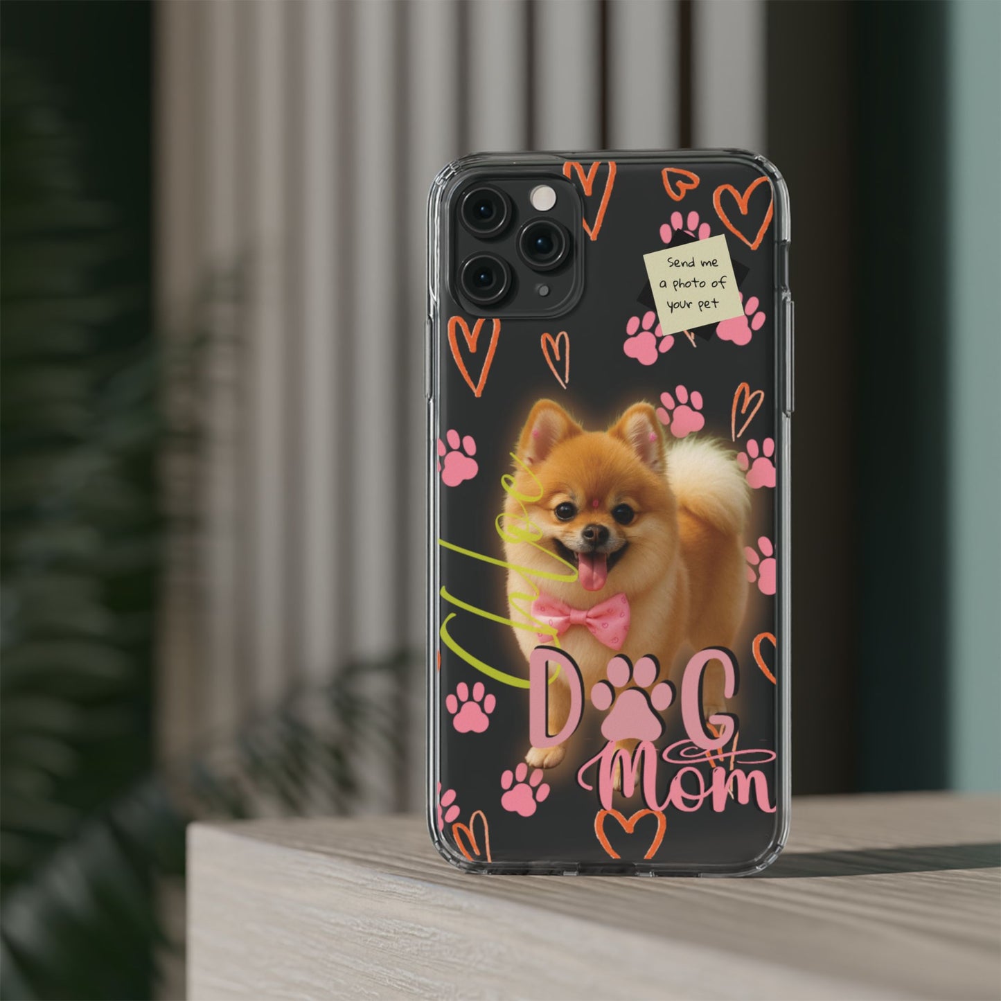 Dog Mom Clear Phone Case