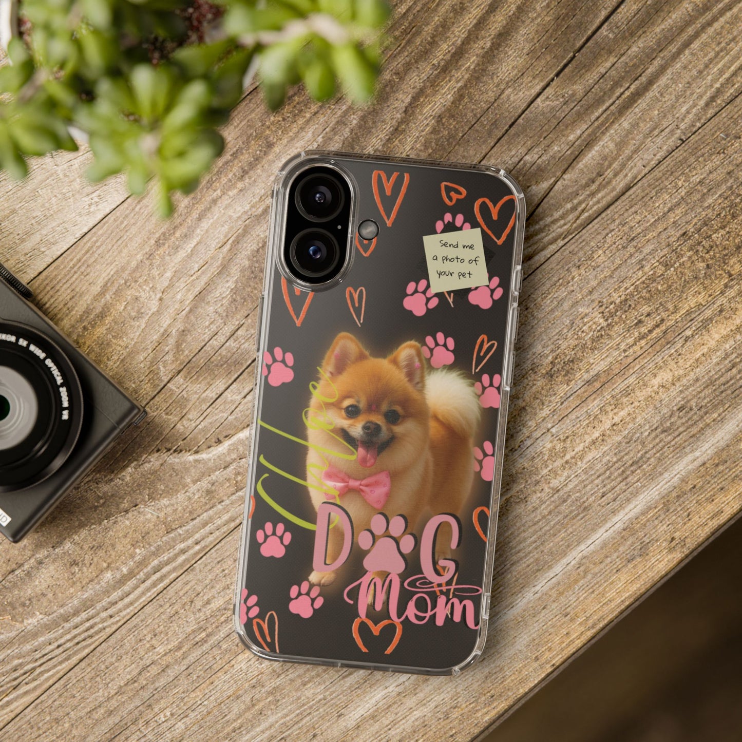 Dog Mom Clear Phone Case