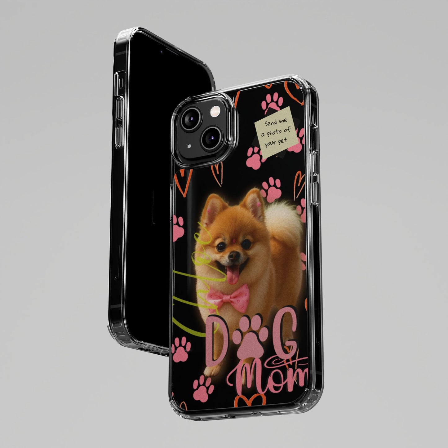 Dog Mom Clear Phone Case