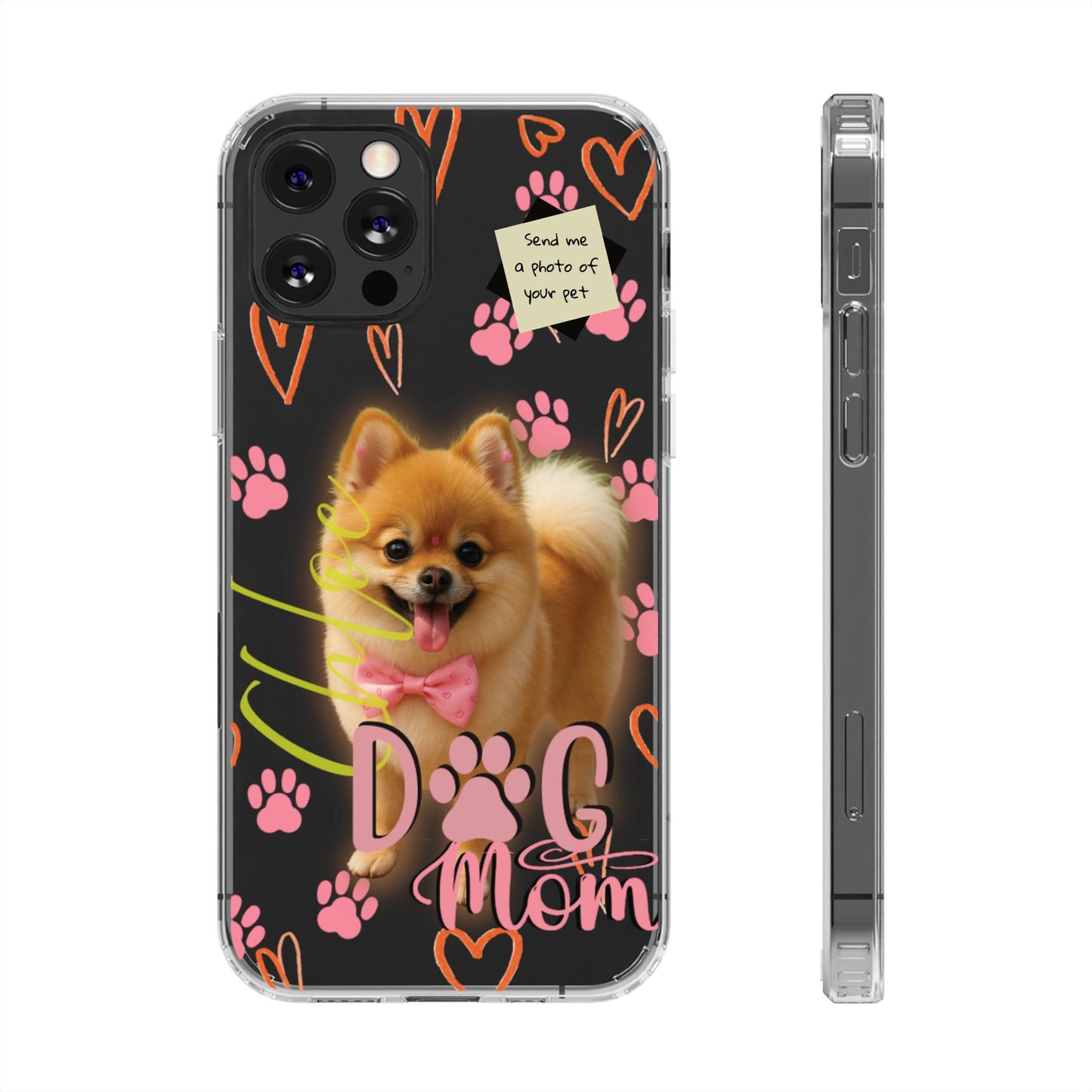Dog Mom Clear Phone Case