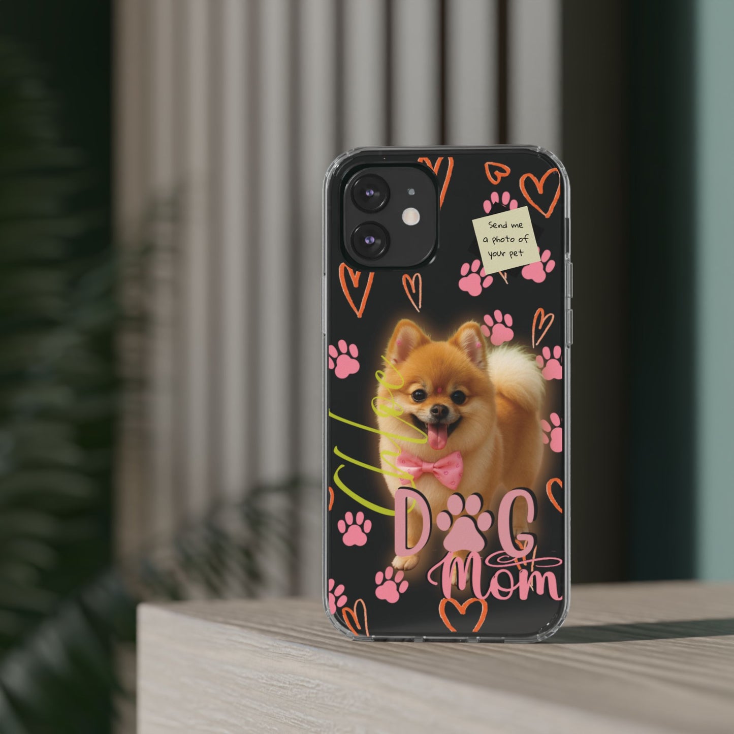 Dog Mom Clear Phone Case