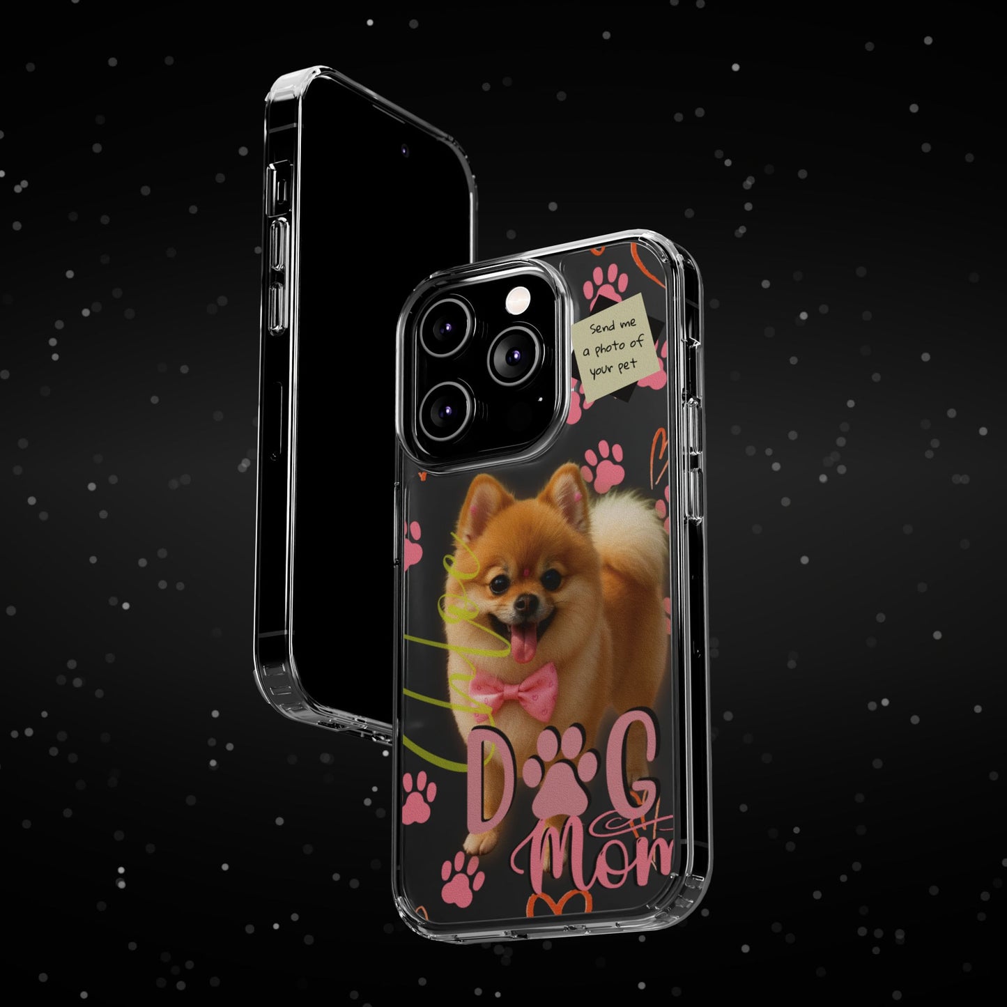 Dog Mom Clear Phone Case