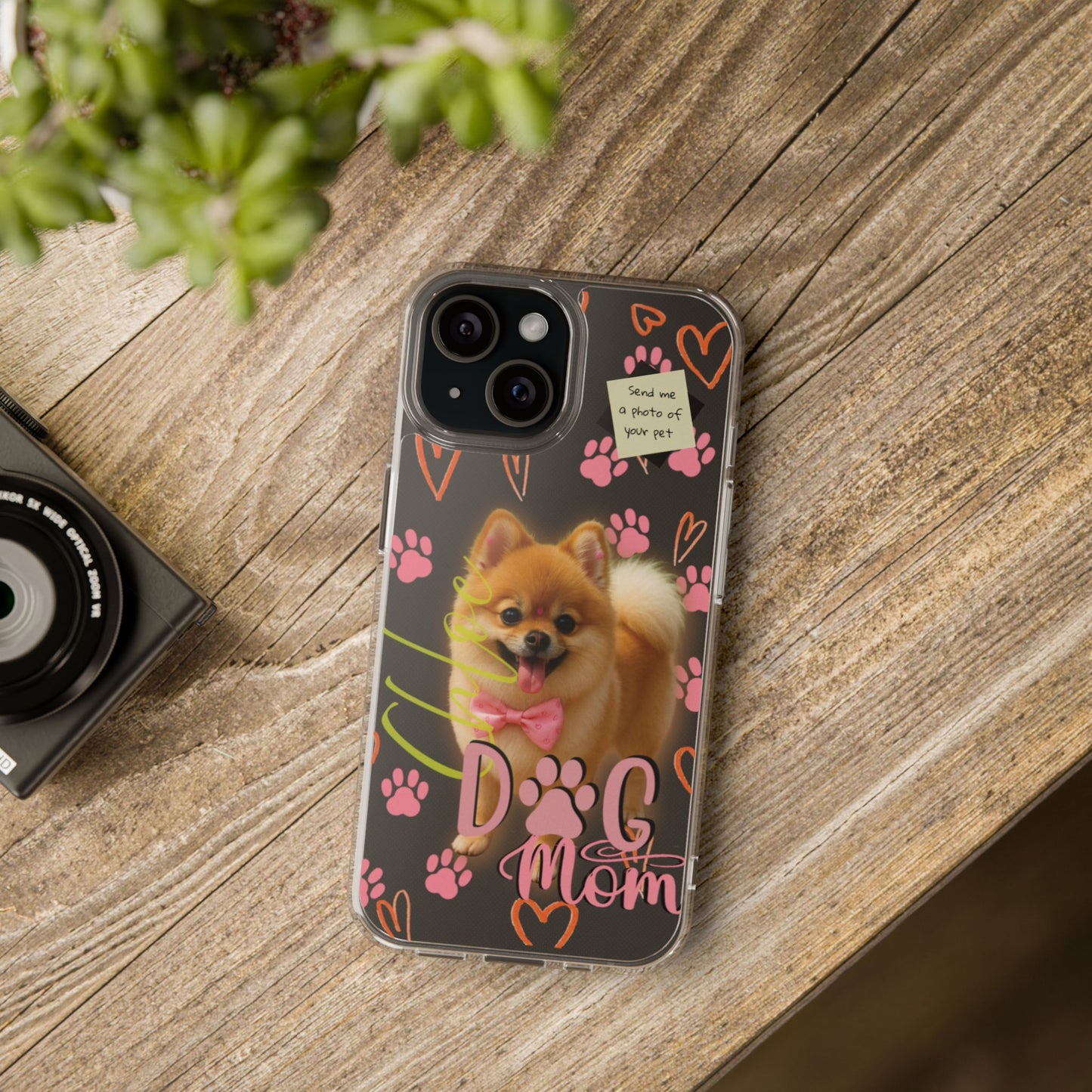 Dog Mom Clear Phone Case