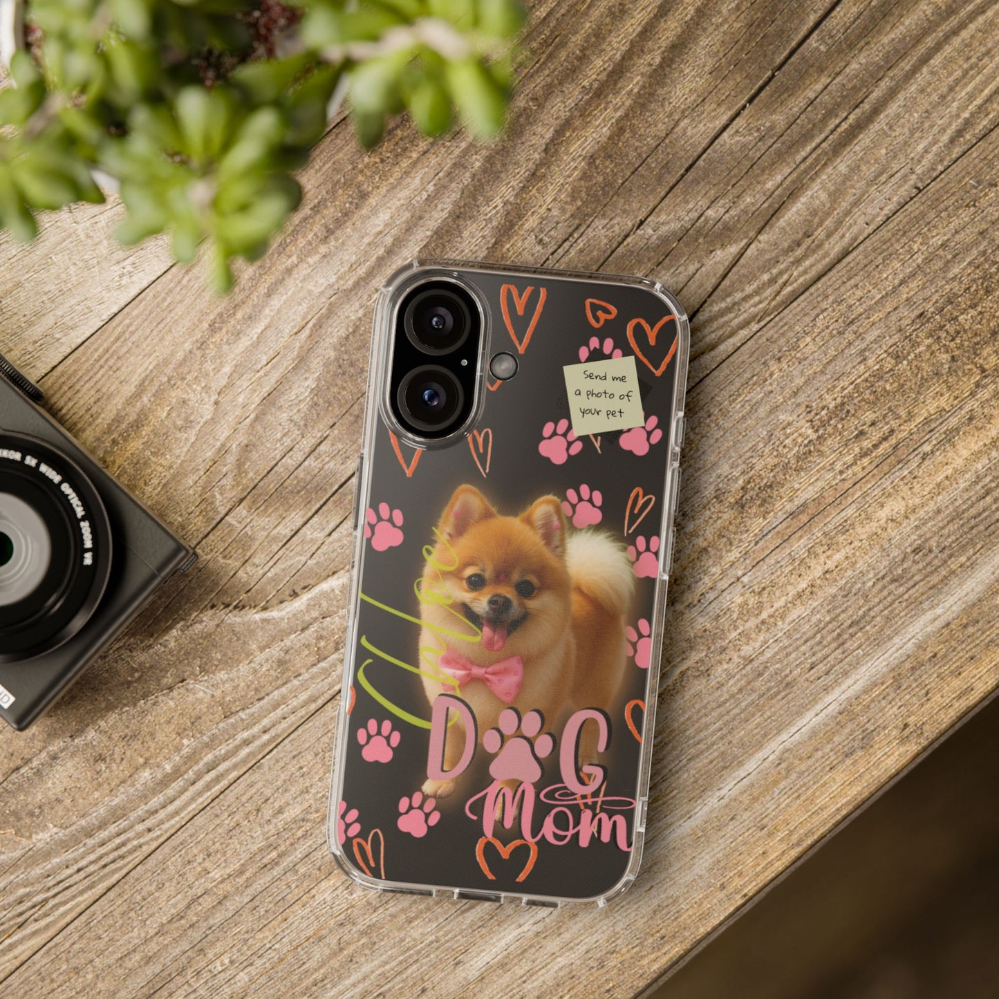 Dog Mom Clear Phone Case