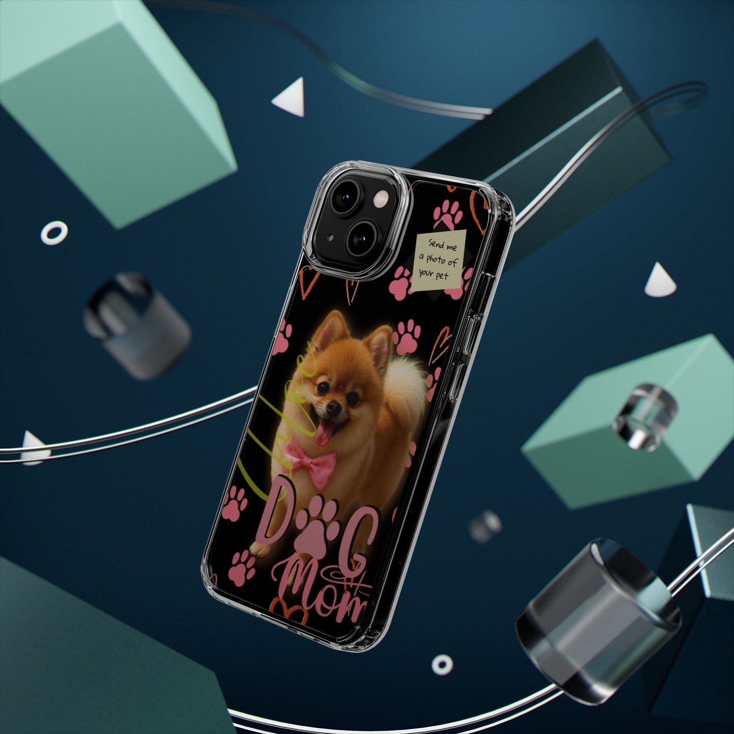 Dog Mom Clear Phone Case