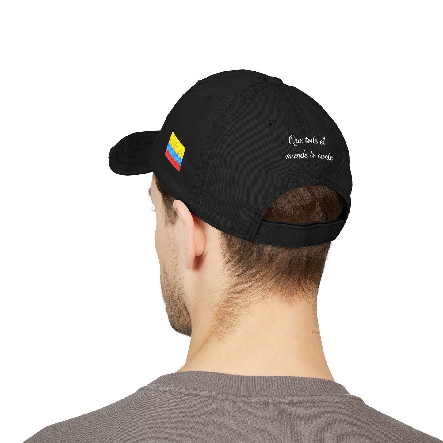 Distressed Embroidered Cali Hat