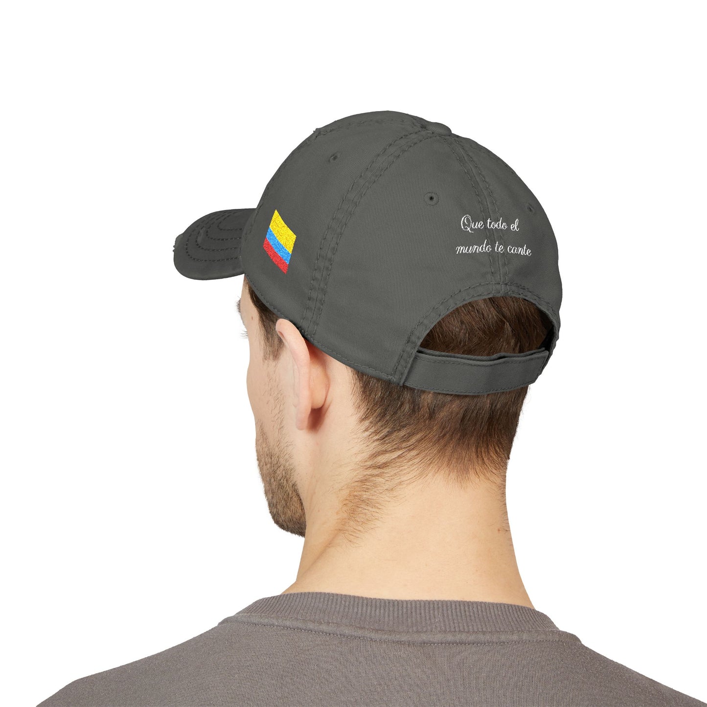 Distressed Embroidered Cali Hat