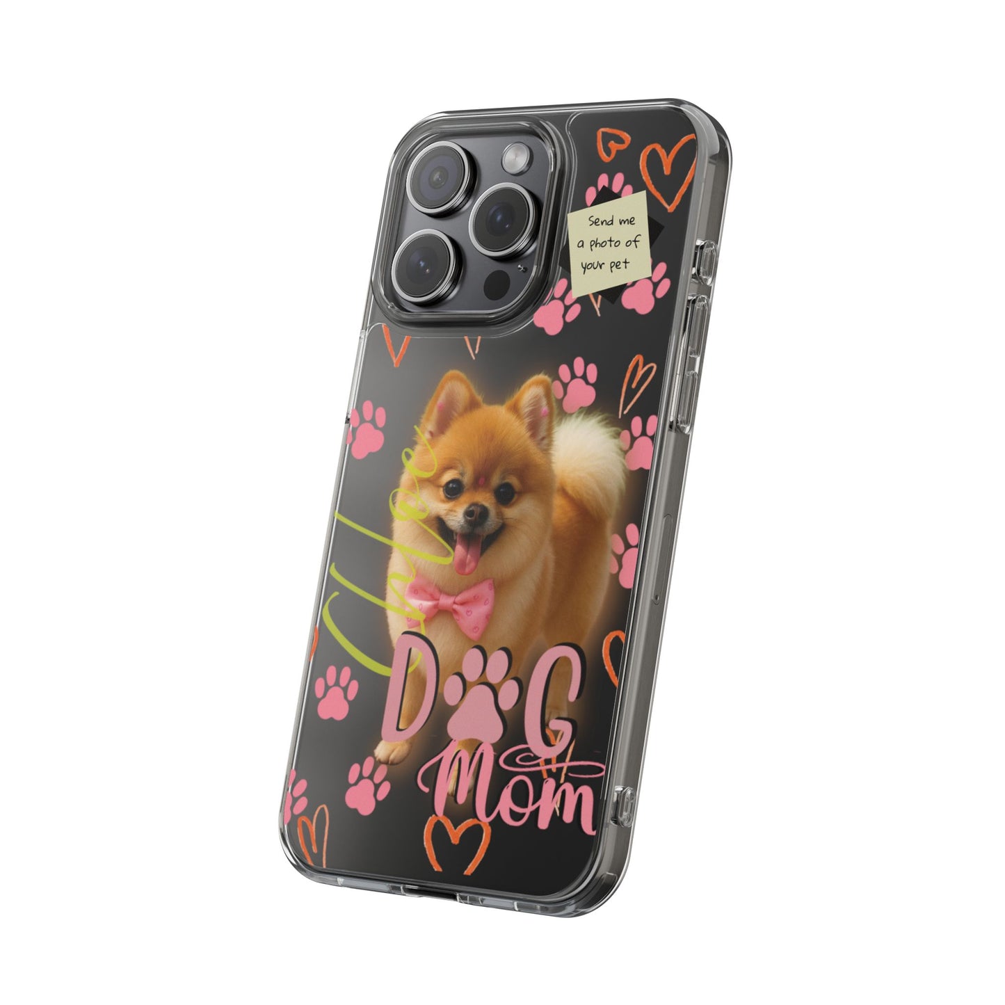 Dog Mom Clear Phone Case