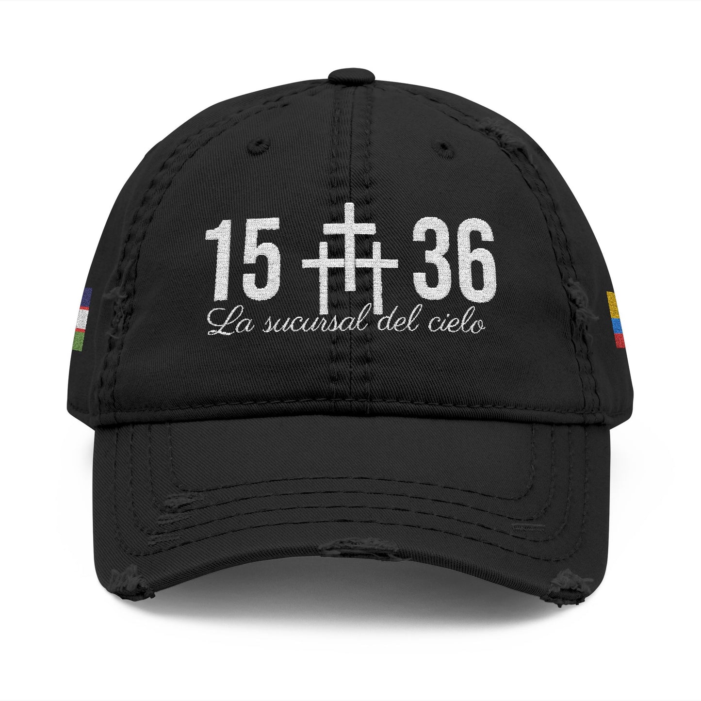 Distressed Embroidered Cali Hat