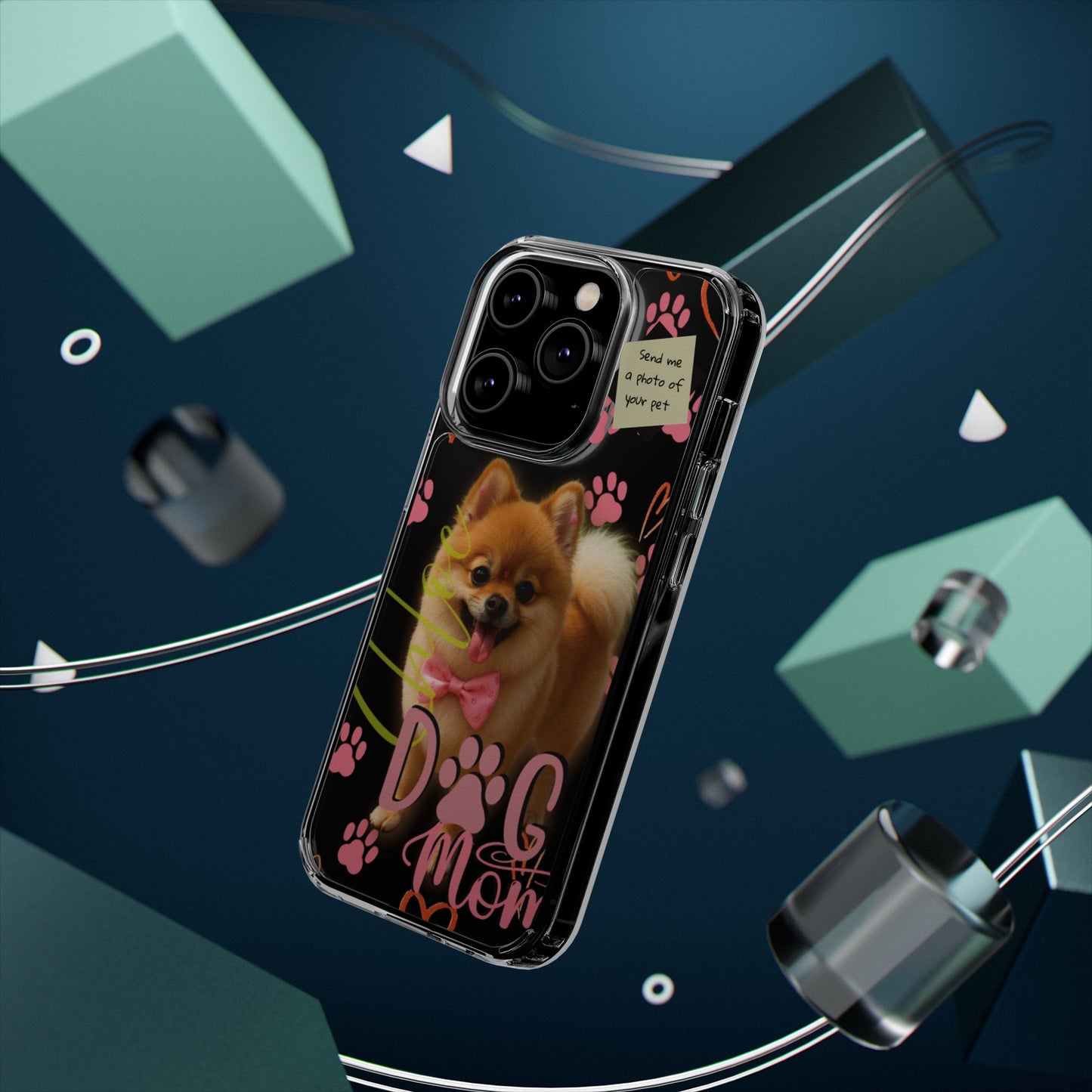 Dog Mom Clear Phone Case