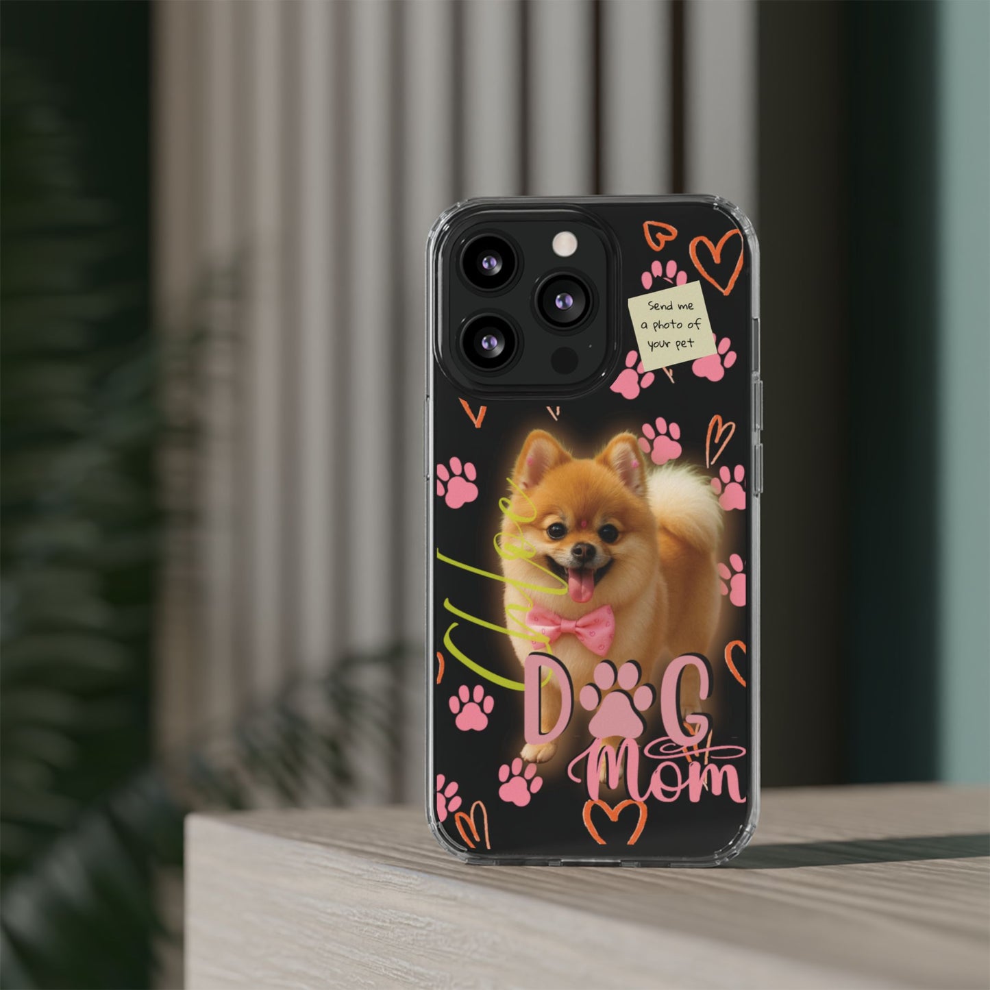 Dog Mom Clear Phone Case