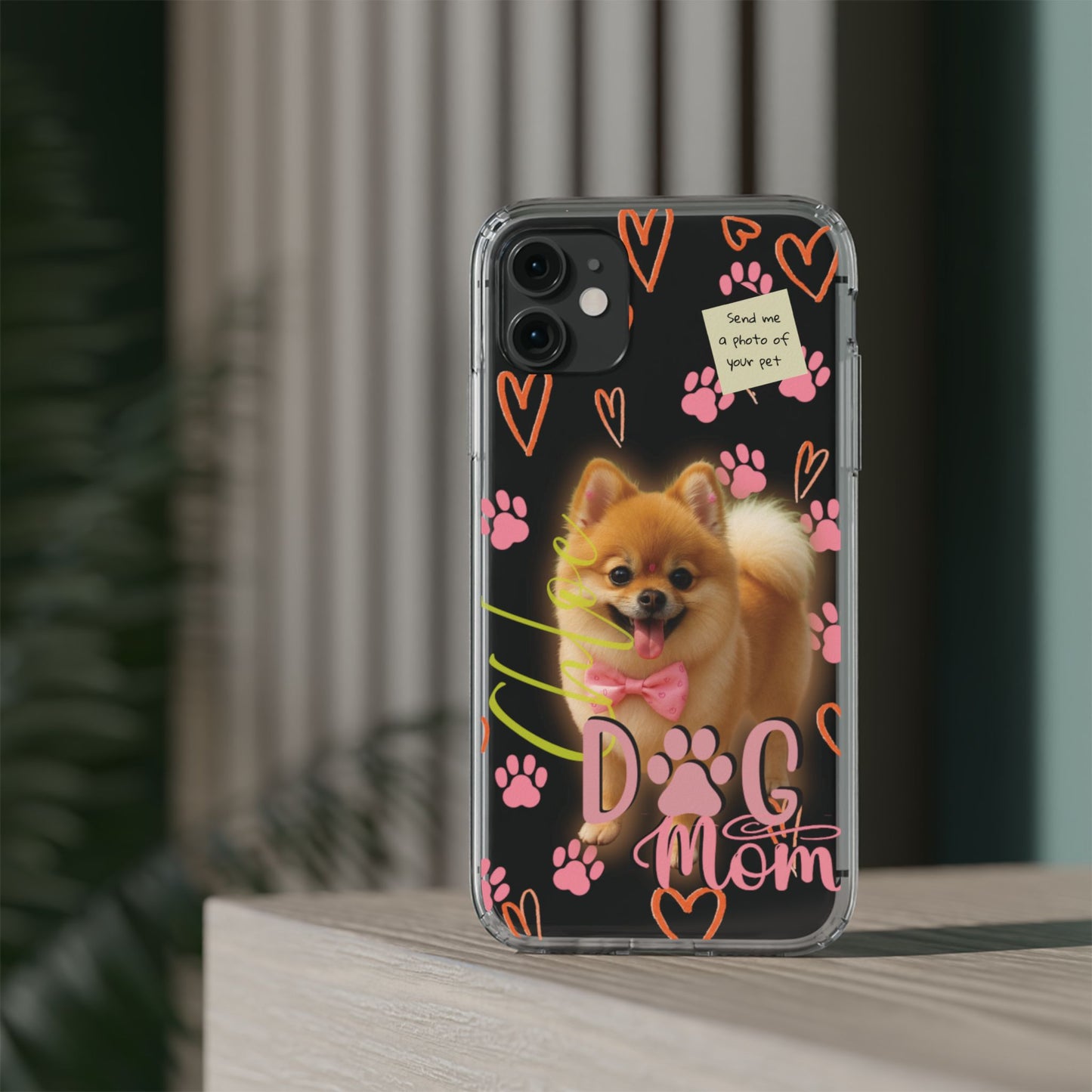 Dog Mom Clear Phone Case