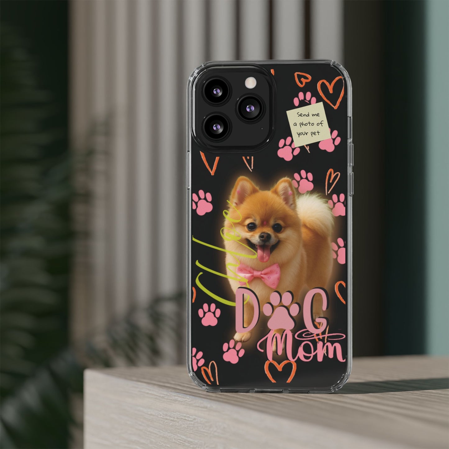Dog Mom Clear Phone Case