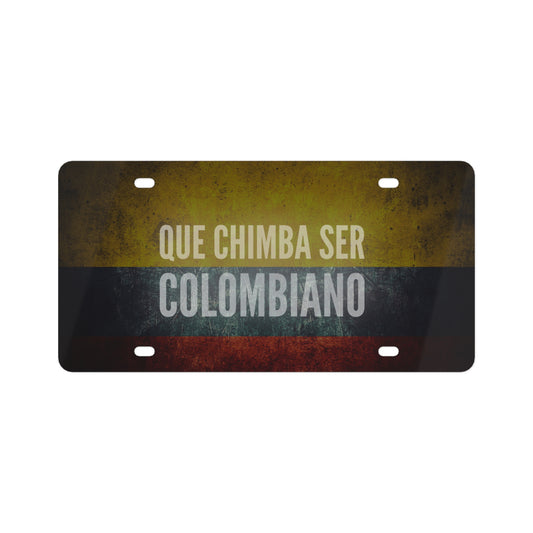 Colombian License Plate, Decorative Car Tag