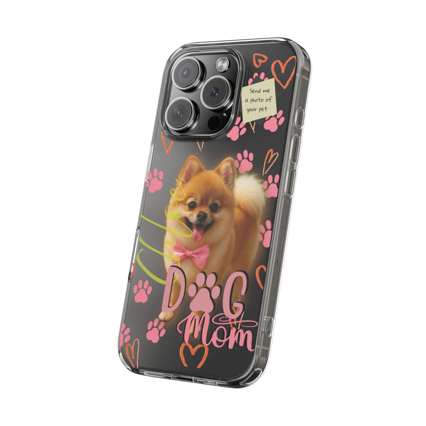 Dog Mom Clear Phone Case