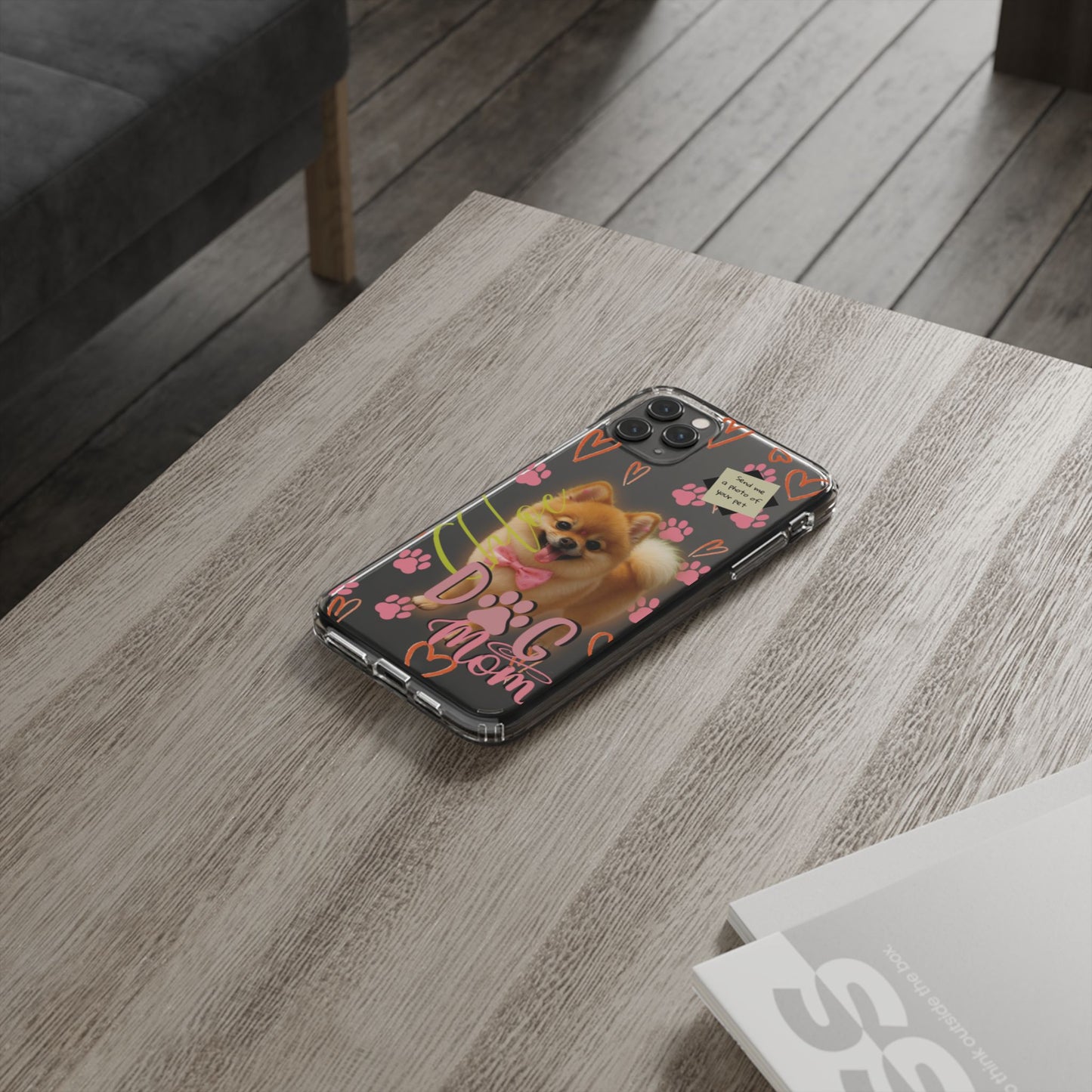 Dog Mom Clear Phone Case