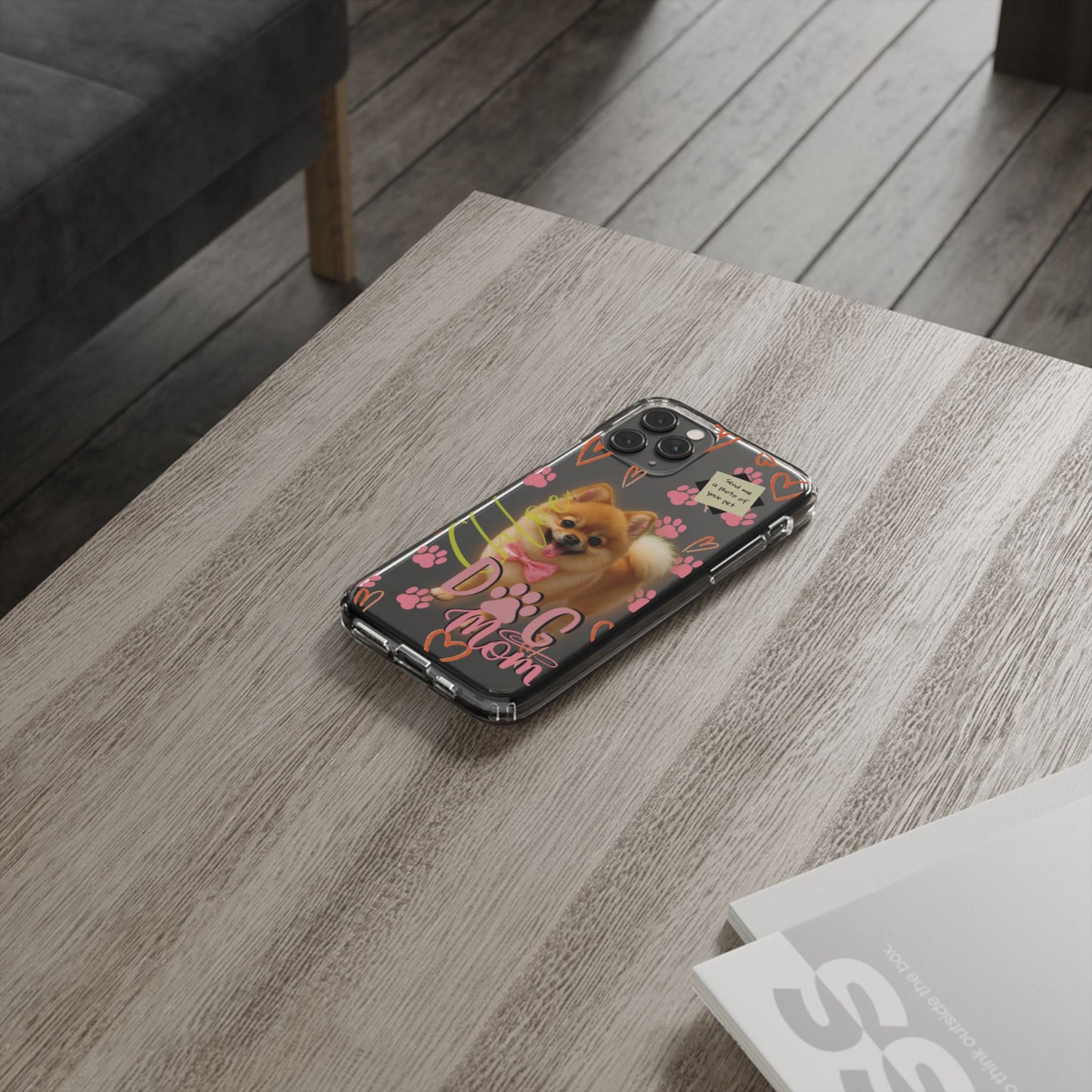 Dog Mom Clear Phone Case
