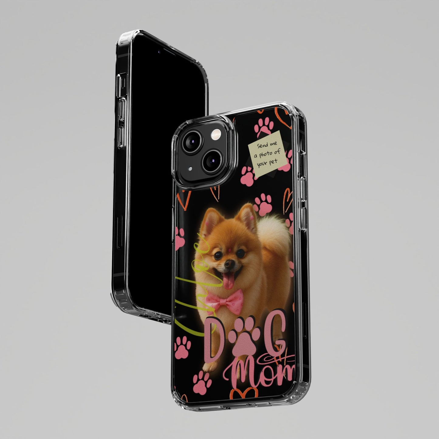 Dog Mom Clear Phone Case